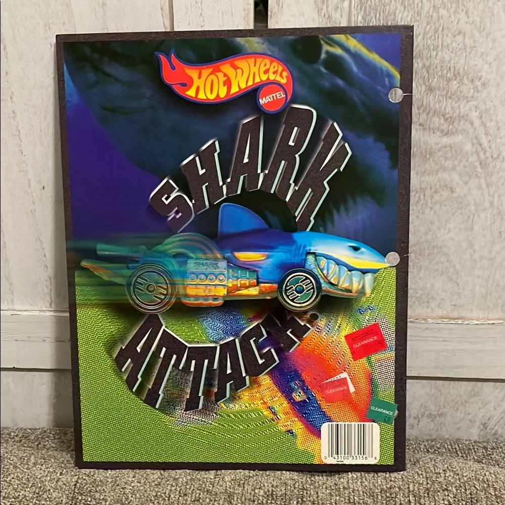 Vintage 90’s Mattel Hot Wheels School Folder Bundle New Never Used from 1997!